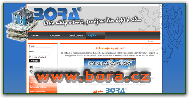 Chci půjčit - www.bora.cz